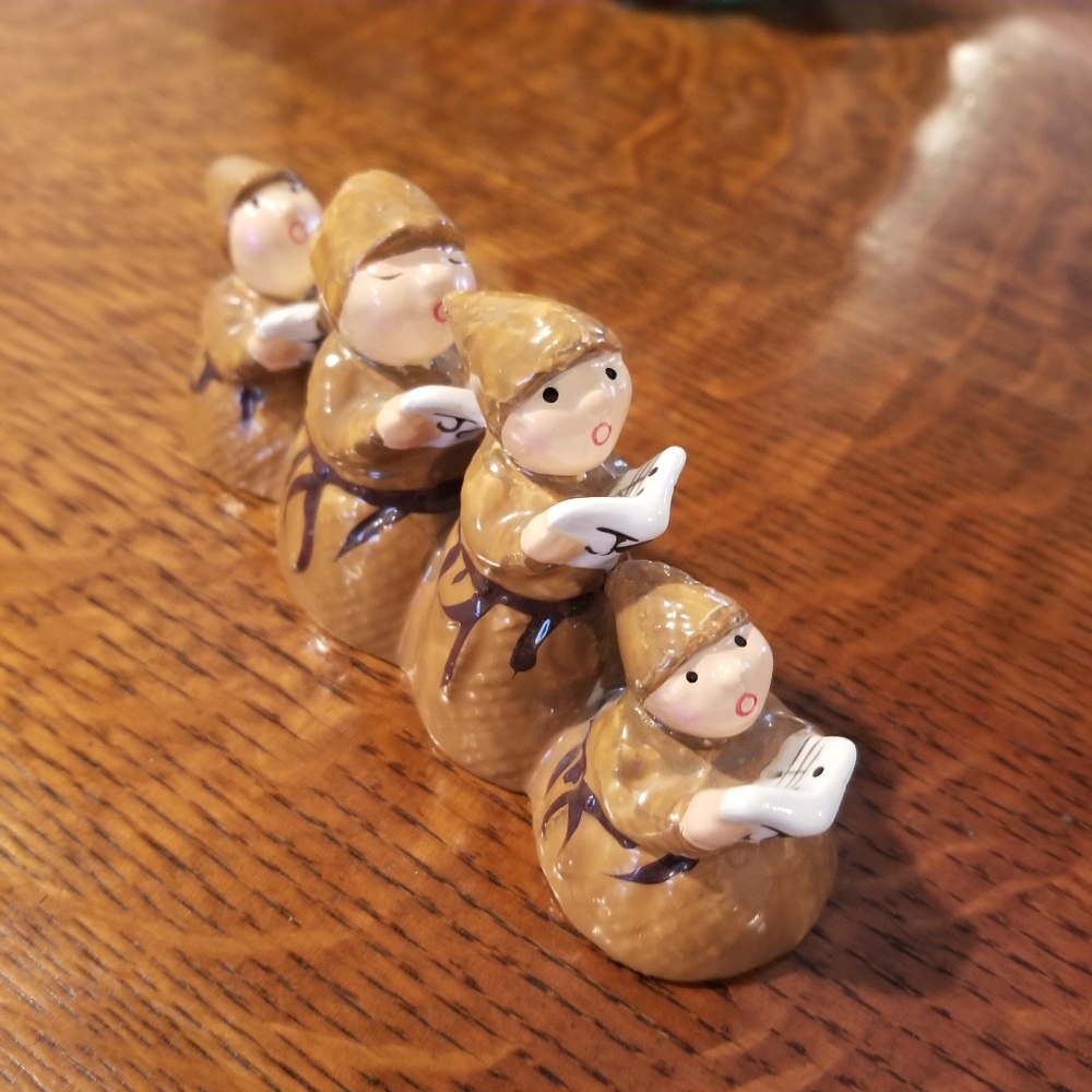 2/$14 Department 56 Snow Village Monks-A-Caroling